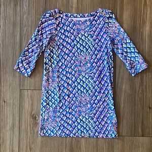 Lilly Pulitzer Colorful Pineapple Pattern Dress